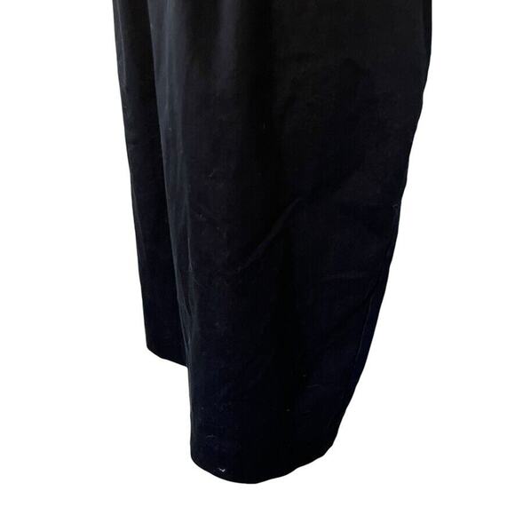 London Times Denim Cotton Stretch V-Neck Sheath Sleeveless Pleated Dress sz 8 - Picture 10 of 16